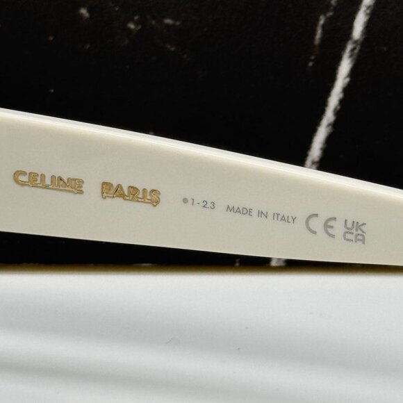 NEW CL4240IS 25A CELINE WOMEN SUNGLASSES IVORY EYEWEAR CELINE - Picture 12 of 13